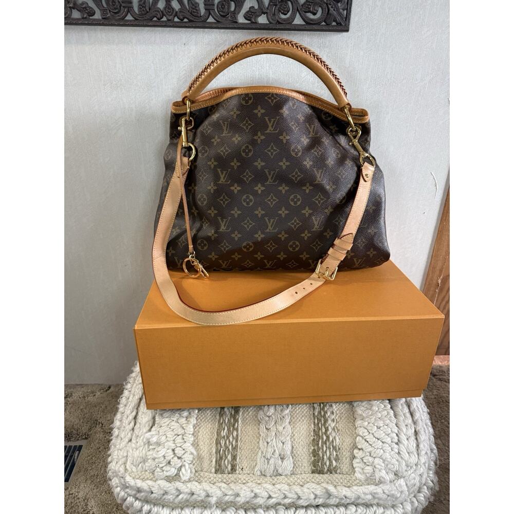 Louis Vuitton Artsy NV MM Monogram M44869 + LV Strap Box Dust Bag Receipt - Picture 3 of 16